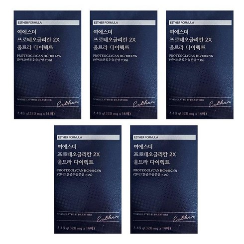 여에스더 프로테오글리칸 2X 울트라 다이렉트 320mg x 14매 5박스 CZ, 1세트