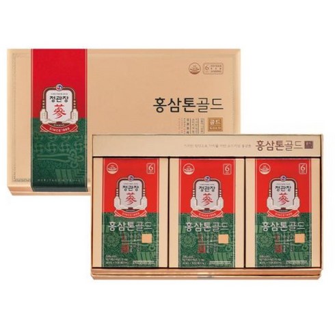 정관장 홍삼톤골드 40mlx30포 1 200ml 정품 [겉 박스 없음], 2.4L, 3개