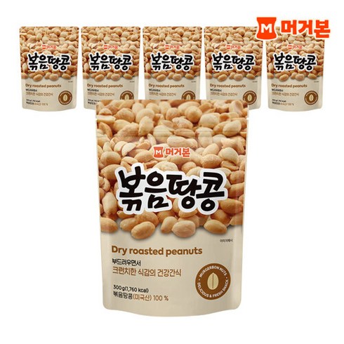 머거본 볶음땅콩, 300g, 6개