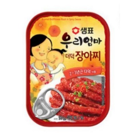 더덕장아찌 - 샘표 우리엄마 더덕장아찌 통조림, 90g, 10개