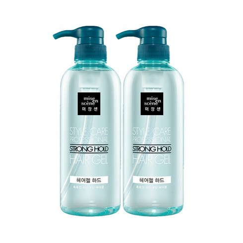 미쟝센 스타일케어 프로페셔널 헤어젤 하드, 500ml, 2개