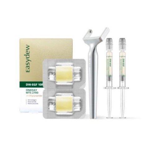 [대웅제약 이지듀] 기미토닝 스타터 세트/기미앰플 1ml 2개+MTS 2700샷 2개입+롤러, 기미토닝 스타터 세트, 1개