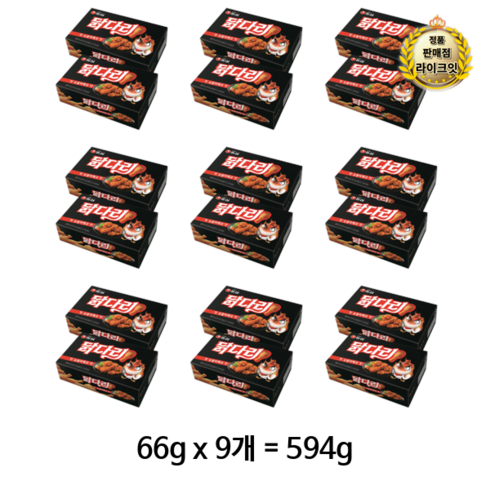 BBQ통살닭다리구이 소금10팩  매콤양념10팩 - 농심닭다리 핫 숯불바베큐 맛, 594g, 36개