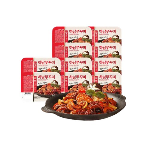 하남주꾸미 - 하남 쭈꾸미 350g x 10팩 (보통 매운맛), 10개