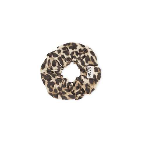 가니 스크런치 LEOPARD COTTON SCRUNCHIE