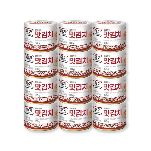 종가집 깔끔한 맛김치 통조림 160gX12, 160g, 12개