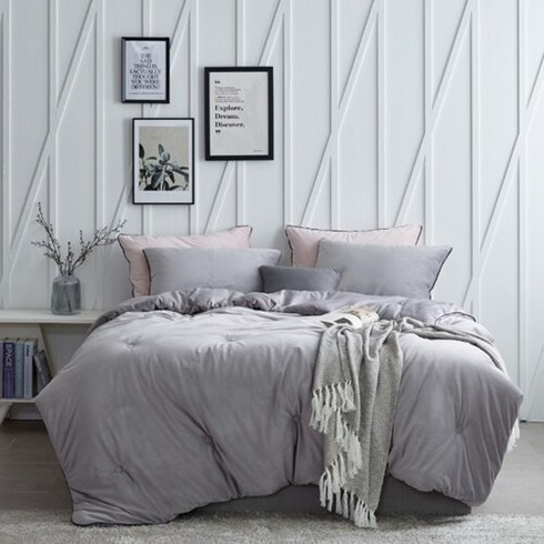 나이스필 마일드 그레이 밍크 극세사 차렵이불S