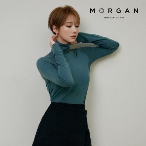 2023년 가성비 최고 MORGAN 울 하이넥 티 3종 - 199082 23FW 최신상 MORGAN 울 하이넥 티 3종