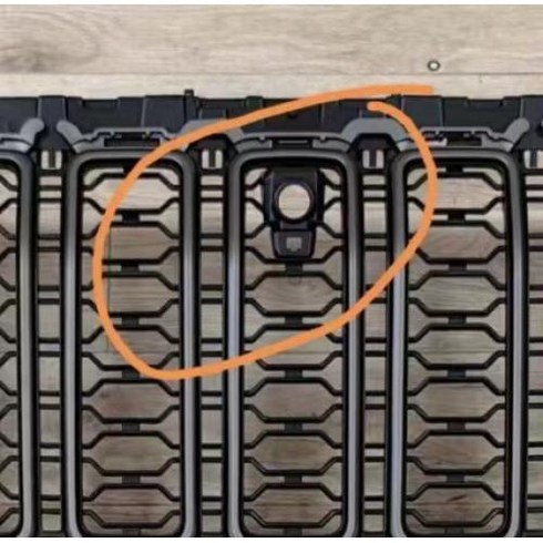 랭글러렌트 - ABS 구멍 카메라 랭글러 새로운 2018 그릴 JT 랜트썬 JL1300 2024 유무 글래디에이터 JL 디자인, 1개