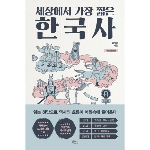 세상에서가장짧은한국사 - 세상에서 가장 짧은 한국사:읽는 것만으로 역사의 흐름이 머릿속에 들어온다, 빅피시, 김재원 저