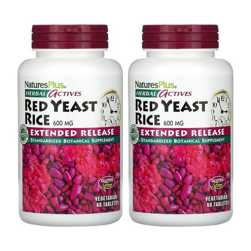 네이쳐스플러스 홍국 레드 이스트 라이스 붉은 효모 쌀 600mg 베지테리언 60정, ONE COLOR, 베지 정제 60정, 1개