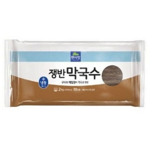 모메수 - 면사랑 쟁반 막국수2kg 6개 냉동 웰빙 분식점 업소용 식자재, 2kg