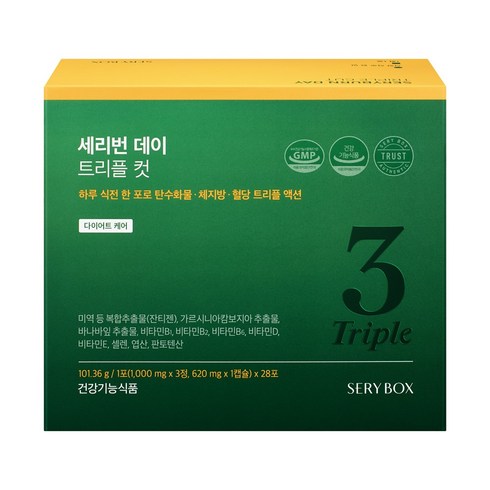 세리박스 세리번 데이 트리플 컷 1월분, 1박스, 28포