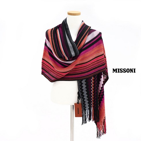 [미쏘니] MISSONI 시그니처 울 머플러 6689