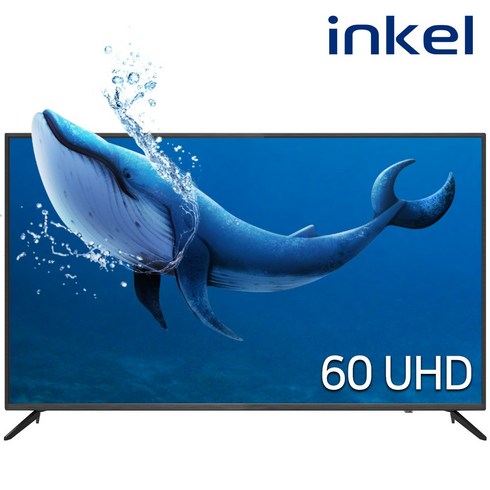[인켈TV] PIC60C 60인치(152cm) UHD 4K LED TV 돌비사운드 / 패널불량 2년 보증, 방문설치, 스탠드형