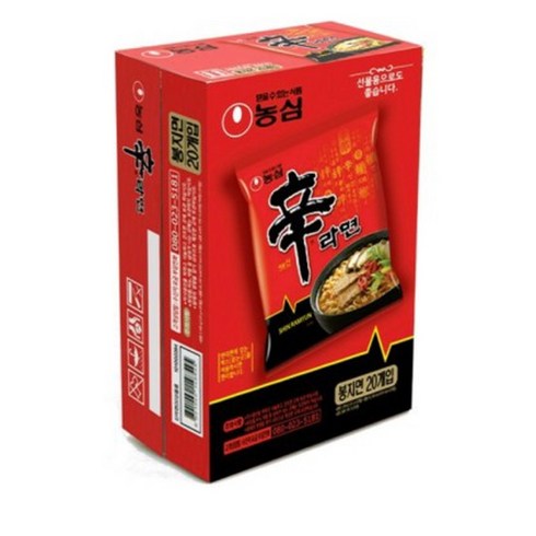 신라면 20입(120g x 20개) 1박스, 20개
