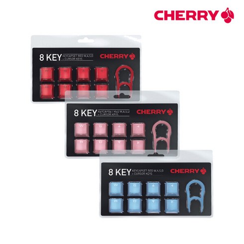 체리 8Key 게이밍 기계식 키보드 키캡세트(색상선택), 체리 8key 키캡세트 RED(빨강)