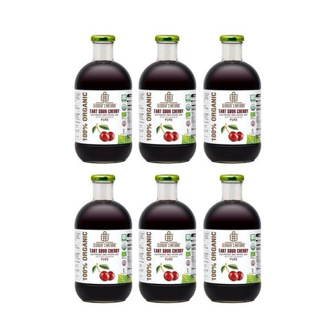 2023년 가성비 최고 유기농 타트체리966 - 조지아스내추럴 유기농 NFC 타트체리주스 1 000ml, 6병, 1000ml