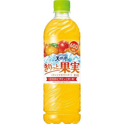 산토리 오렌지 망고맛 천연수 600ml 24개입, 24개