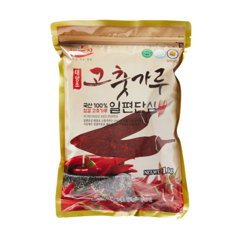 [23년햇고추] 일편단심 해풍에 말린 태양초 고춧가루 일반, 1개, 1kg