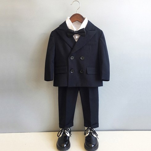 2023년 가성비 최고 23에어리티 - 치치차차 투 버튼 젠틀 남아정장 네이비컬러