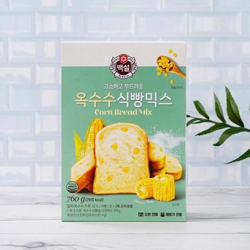 CJ제일제당 [CJ제일제당] 백설 옥수수식빵믹스 760g x 1개