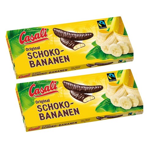 Casali 카살리 초코 바나나 초콜릿 과자 300g 2개 Schoko Bananen