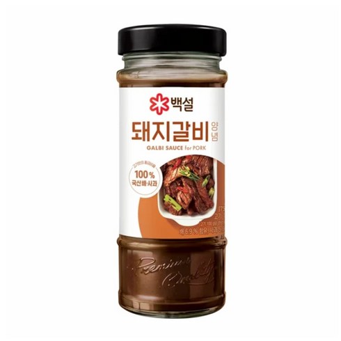 백설돼지갈비양념 - 백설 돼지갈비 양념, 500g, 2개