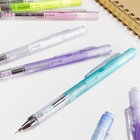 보라톰보 - TOMBOW MONO graph 모노그래프 클리어컬러 샤프(0.5mm), 1개, 1개, 0.5mm 클리어퍼플