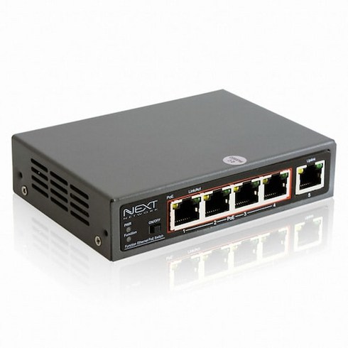 NEXT-POE605F /5포트 POE스위치/UTP 최대200m연장/65W