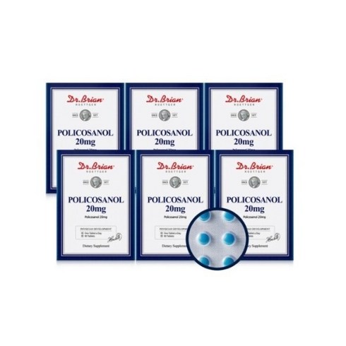 닥터린 폴리코사놀20 12박스 - 6통/닥터브라이언 폴리코사놀 20mg 총18개월분, 30정, 6개