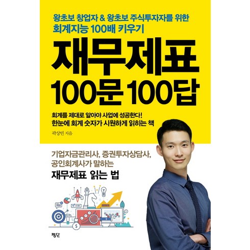 재무제표 100문 100답:왕초보 창업자 & 왕초보 주식투자자를 위한 회계지능 100배 키우기, 평단, 곽상빈