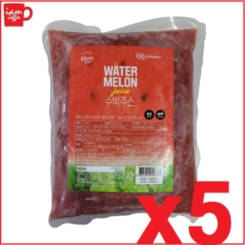 대상 냉동 수박주스 1kg x5ea /대상 수박주스/땡모반/수박주스 h3, 1000g, 5개