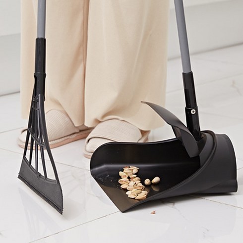 쓰리잘비 조절형세트 더넓어진 빅헤드 조절형 받기 3 in 1 멀티빗자루, 그레이