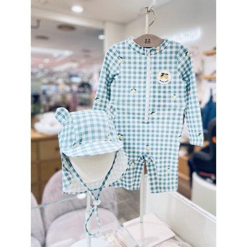 밍크뮤 밍크뮤HJ MN 체크올인원래쉬가드 (34314 620 02) (3431462001) HJ