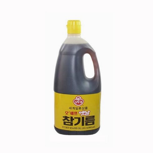 같은공간-오뚜기 오쉐프 옛날 참기름 1.8L 볶은참깨기름 고소한참기름 참기름 오일 대용량참기름-SS, 1개