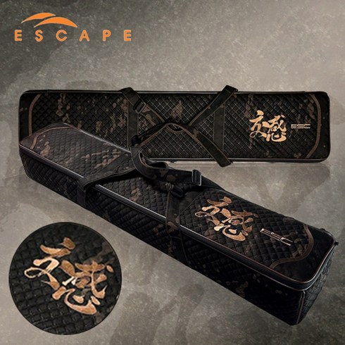 민물낚시가방 - [ESCAPE] 이스케이프 교감 블랙 카모 짬통 낚시 가방, 중형