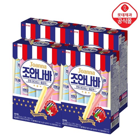 롯데제과 조안나바 396ML(2개/4개), 4개, 396ml