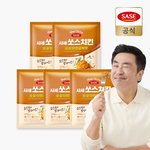 사세 쏘스치킨 윙봉 300gx8봉 순살 375gx2봉 - [사세] 쏘스치킨 순살 375gx5봉, 5개, 375g