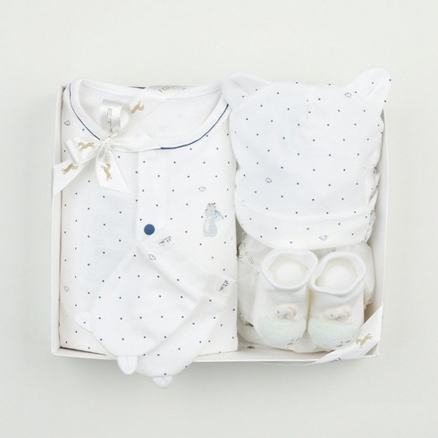 [에뜨와] (4종)켄미우주복X비니모X손싸개X로디양말세트 07R017501F