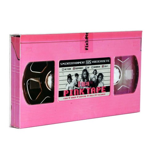 에프엑스핑크테이프 - 한정판 테이프 핑크 사진집미니카드 앨범 에프엑스, 단일