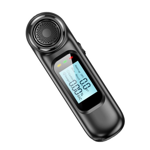 Smabat 알콜 측정기 음주 측정기 음주단속기 휴대용 음주측정기 음주운전 USB충전, 영문, 1개