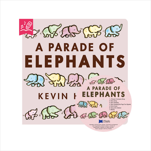 노부영 세이펜 A Parade of Elephants (Board Book + CD) + 미니수첩 증정, Harper Collins USA