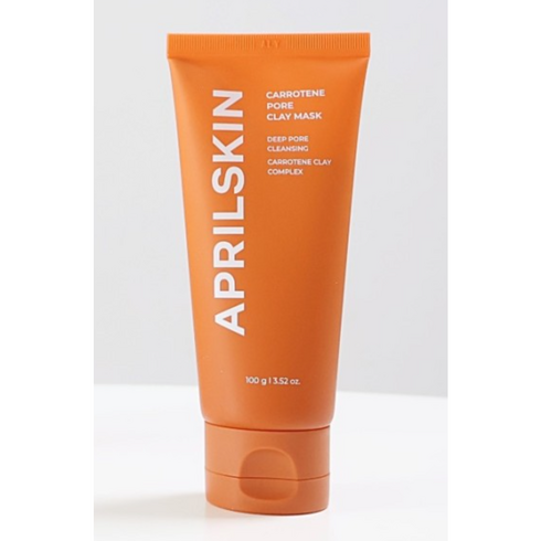 [NEW] 에이프릴스킨 당근 머드팩 APRILSKIN carrotene pore clay mask 100g [정품], 1통, 1개입