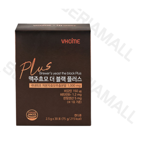 더블랙 맥주효모 비오틴 9박스 - (정품제품) 비타민하우스 맥주효모 더 블랙 플러스 2.5g x 30포 (재고보유 00개), 75g, 1개