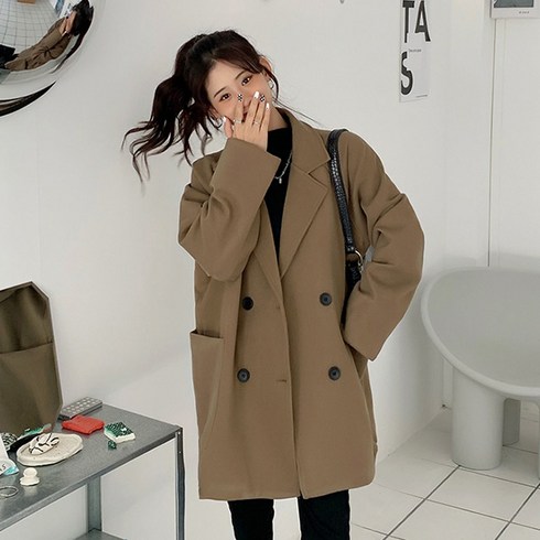 2023년 가성비 최고 누빔코트 - J140-1 리올비 빅사이즈여성의류 루즈핏 누빔 코트 44-120