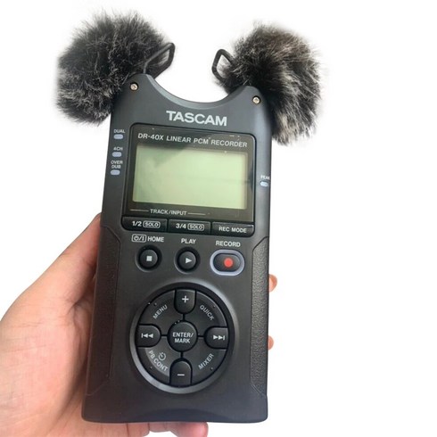 Pop FilteDead 고양이 모피 마이크 윈드 스크린 실내 스폰지 윈드 머프 커버 Tascam DR40 Dr40X DR07 DR07X X8 폼 윈드 실드, 1.Sponge