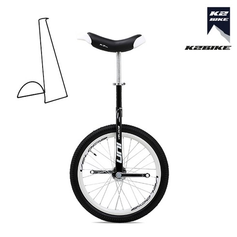 K2BIKE UNICYCLE 외발자전거 유니사이클 20인치, K2BIKE 외발 20인치 블랙+화이트 조립+셋팅