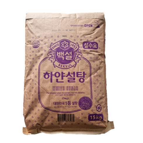 백설 하얀설탕, 15kg, 1개