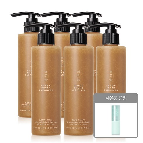 조성아 원더바스 레몬청 클렌저 200ml 6개 + 파워프루프 선스틱, 상세 설명 참조